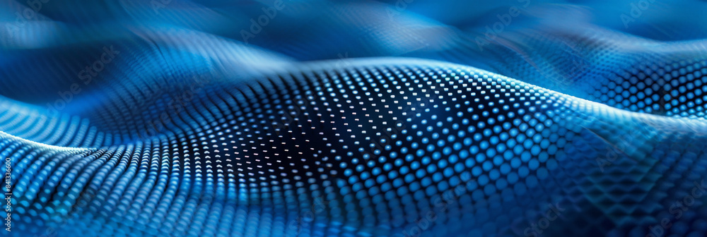 Abstract digital waves with blue dots forming a dynamic and futuristic landscape, representing technology, data flow, and modern digital communication in a visually striking and innovative style.. Abstract digital waves with blue dots forming a dynamic and futuristic landscape, representing technology, data flow, and modern digital communication in a visually striking and innovative style..