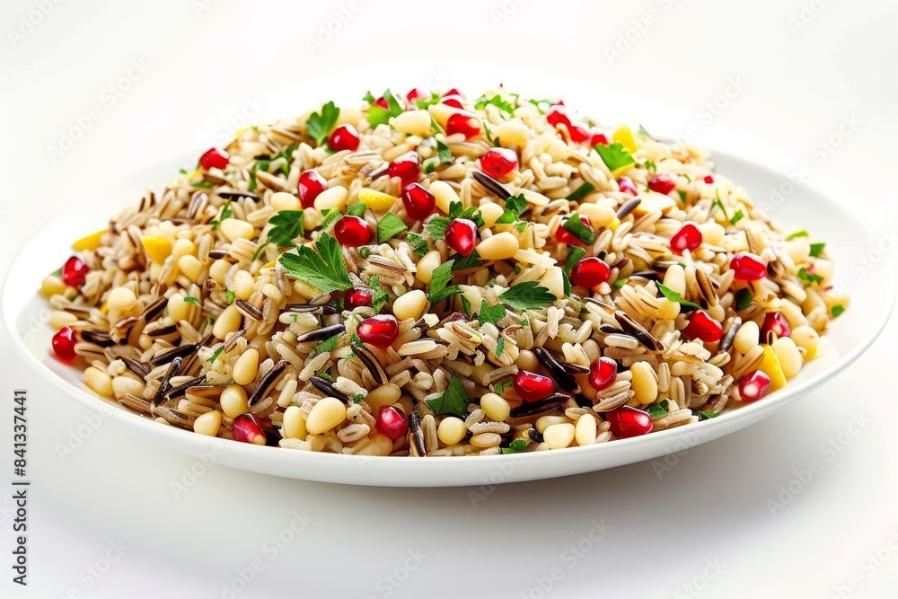 Gourmet Wild Rice and Barley Pilaf with Pomegranate Seeds Gourmet Wild Rice and Barley Pilaf with Pomegranate Seeds
