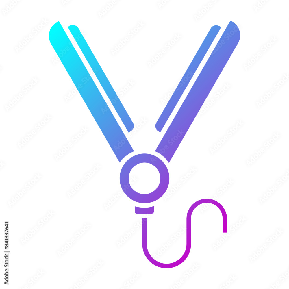 electric hair straightener icon electric hair straightener icon