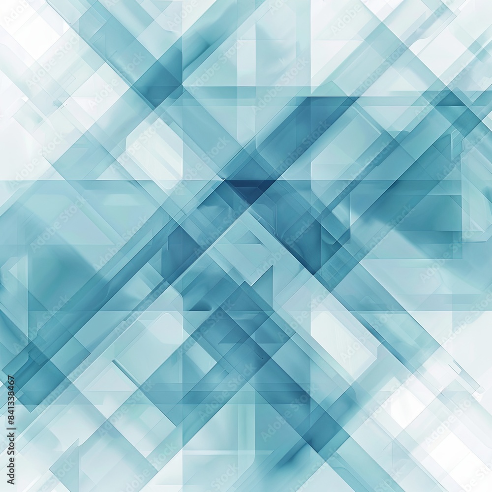 Obraz premium Simplified Abstract Blue Medical Crosses