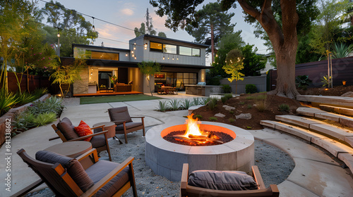Amazing Backyard with Fire Pit