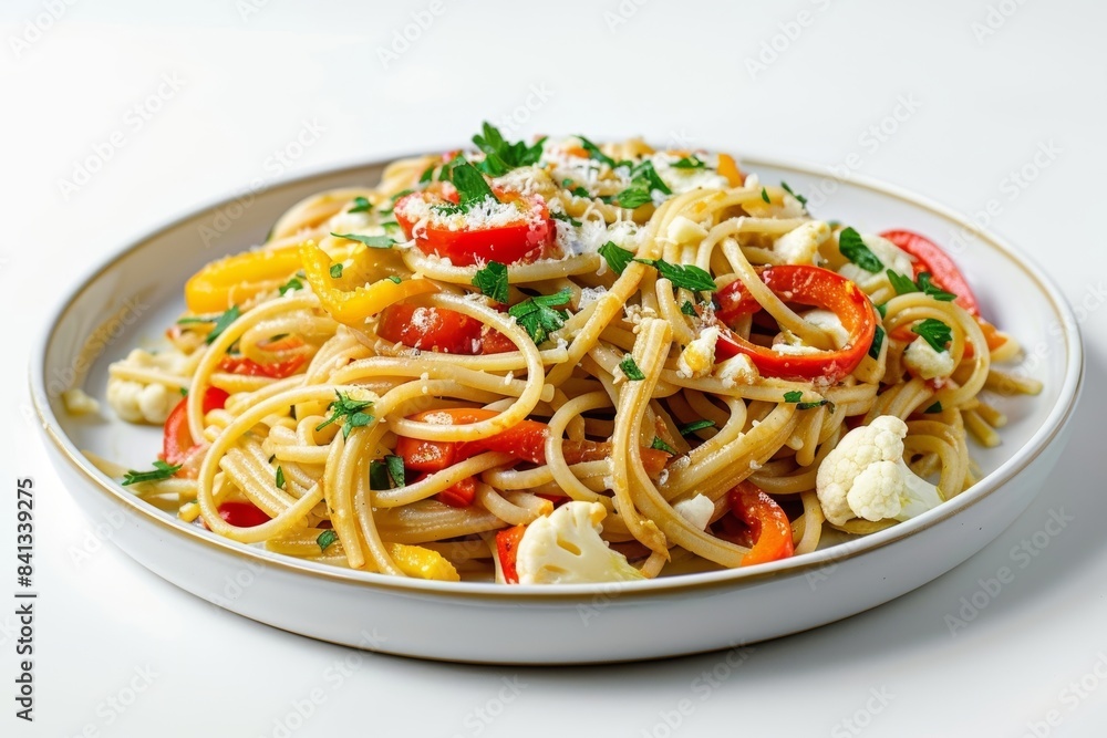 Savory Whole Grain Linguine with Roasted Peppers and Parmesan Savory Whole Grain Linguine with Roasted Peppers and Parmesan