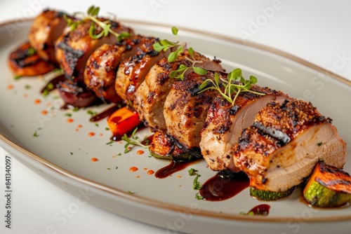 Mouthwatering Pork Tenderloin with Charred Barbecue Sauce