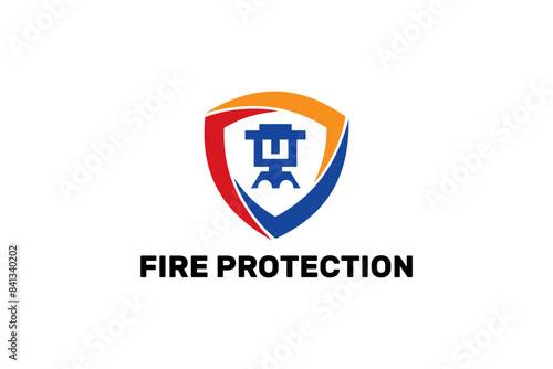 fire protection logo vector