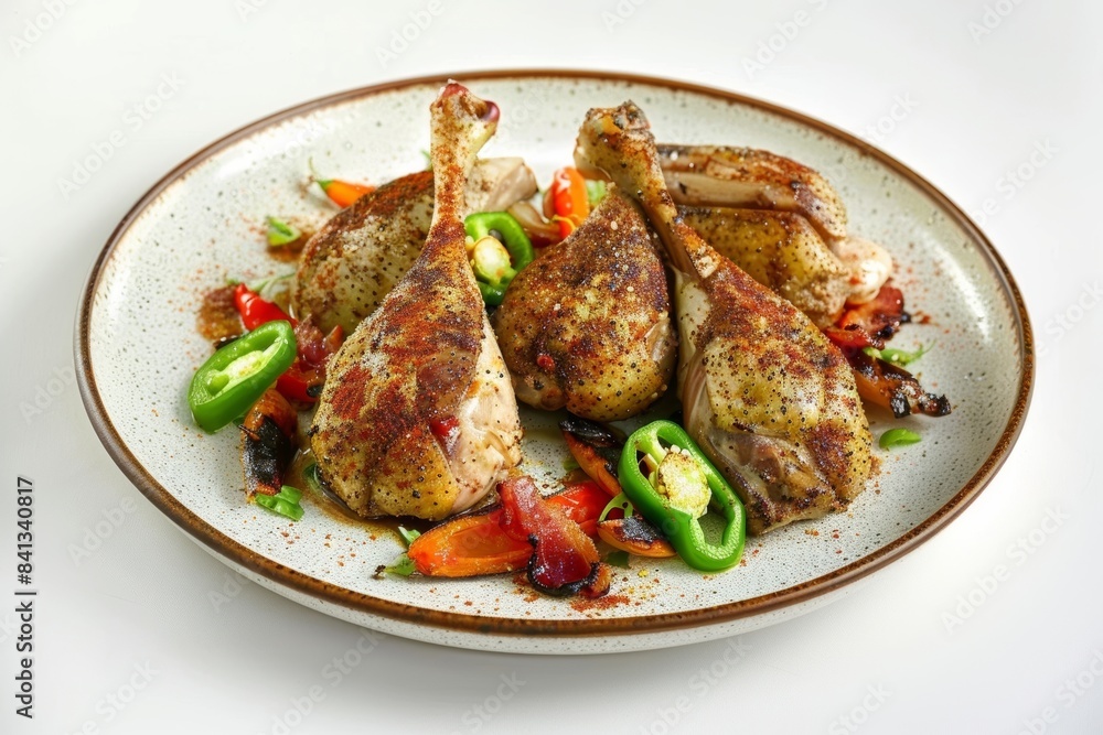 Flavorful Texas-Style Quail BBQ with Spicy Jalapenos Flavorful Texas-Style Quail BBQ with Spicy Jalapenos