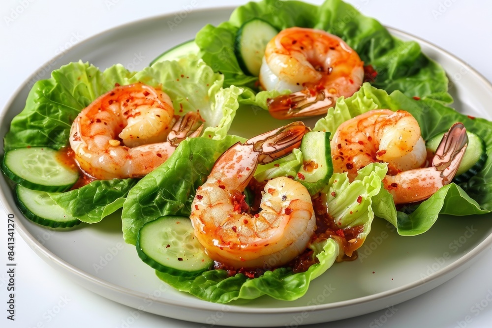 Gorgeous Shrimp Lettuce Wraps with Tangy Orange Marmalade Gorgeous Shrimp Lettuce Wraps with Tangy Orange Marmalade