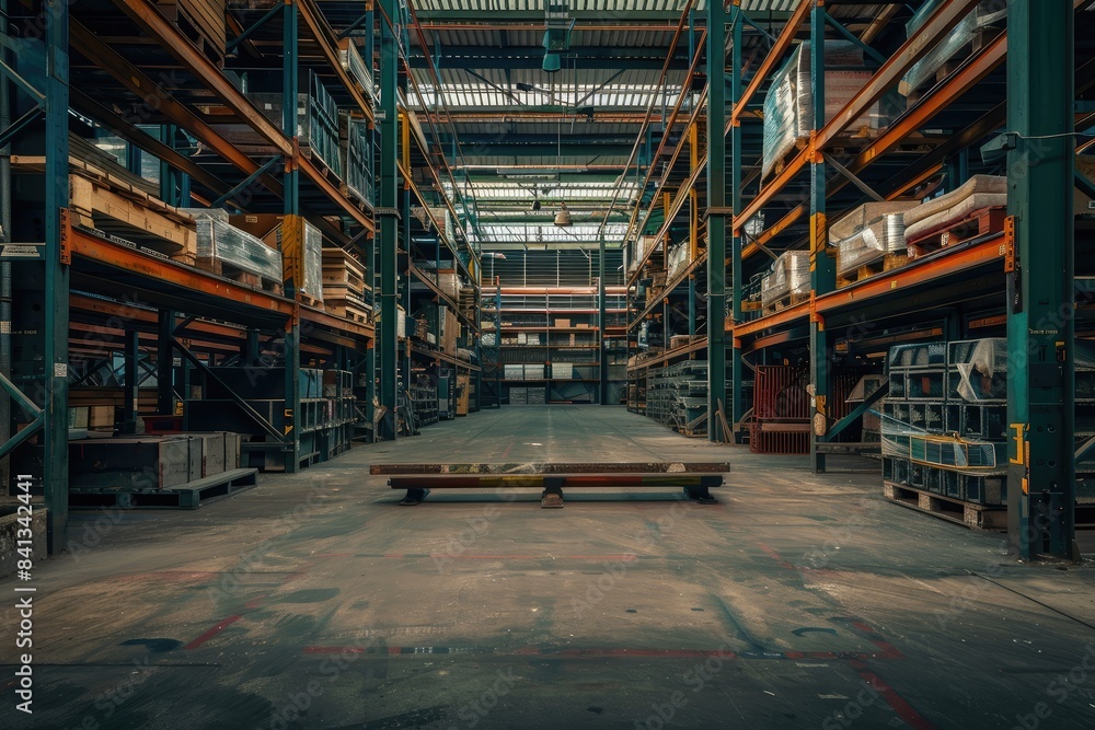 For industrial background, warehouse, open space For industrial background, warehouse, open space