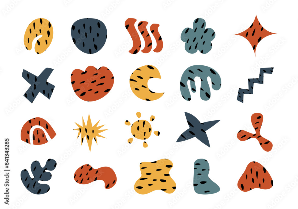 Doodle Shape Pattern Element Set Doodle Shape Pattern Element Set