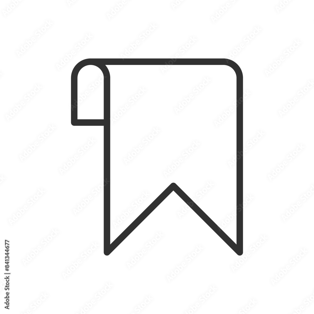 Bookmark, linear icon. Line with editable stroke Bookmark, linear icon. Line with editable stroke