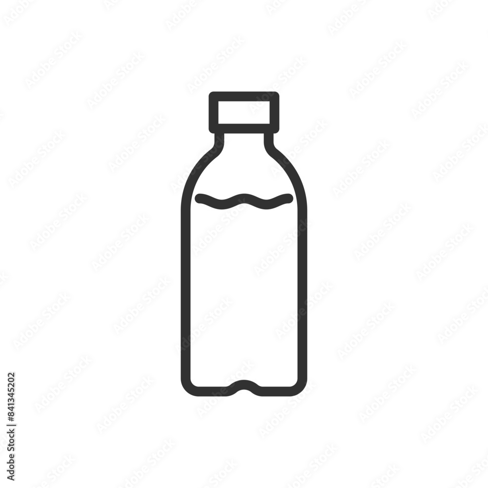 Water bottle, linear icon. Line with editable stroke Water bottle, linear icon. Line with editable stroke