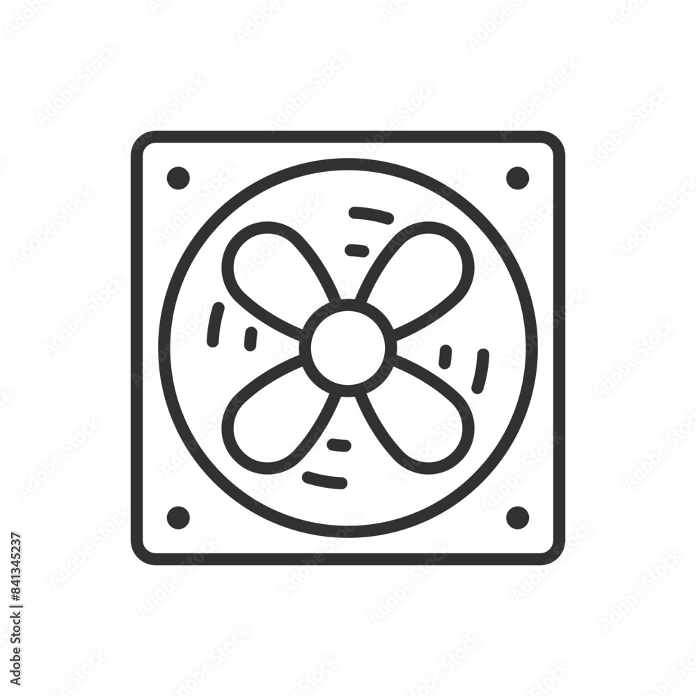 Cooler, linear icon. Line with editable stroke Cooler, linear icon. Line with editable stroke
