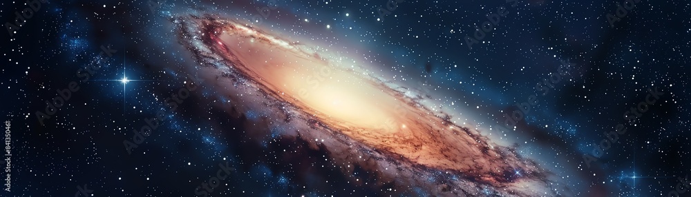 Beautiful spiral galaxy surrounded by stars, illustrating the vastness of the universe and the mysteries of outer space. Beautiful spiral galaxy surrounded by stars, illustrating the vastness of the universe and the mysteries of outer space.