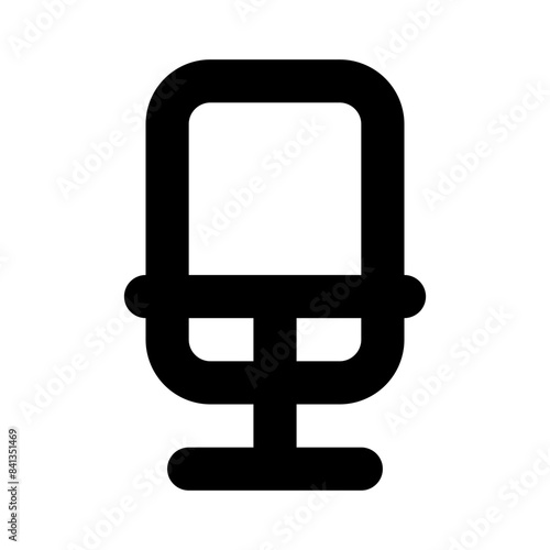 Microphone audio input line icon
