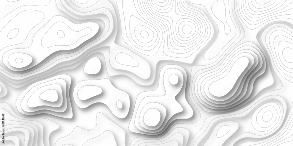 Vector geography landscape Topo contour map on white background, Topographic contour lines. Seamless pattern with lines Topographic map. Geographic mountain relief diagram line wave carve pattern.
Vector geography landscape Topo contour map on white background, Topographic contour lines. Seamless pattern with lines Topographic map. Geographic mountain relief diagram line wave carve pattern.