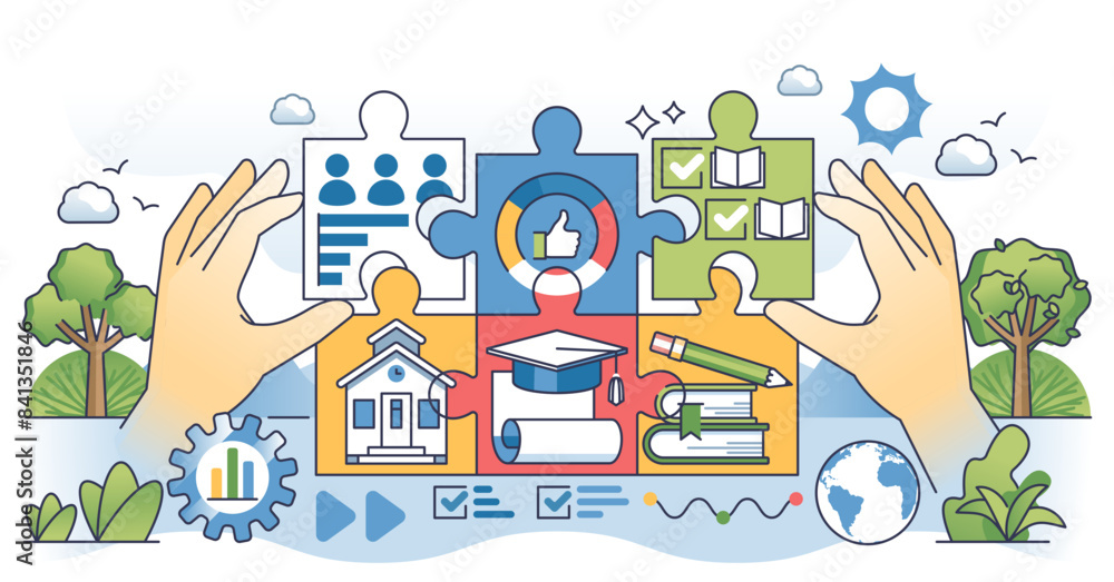 Big data in education for information collection outline hands concept, transparent background. Gathering knowledge about e-learning, literature and scientific researches illustration. Big data in education for information collection outline hands concept, transparent background. Gathering knowledge about e-learning, literature and scientific researches illustration.