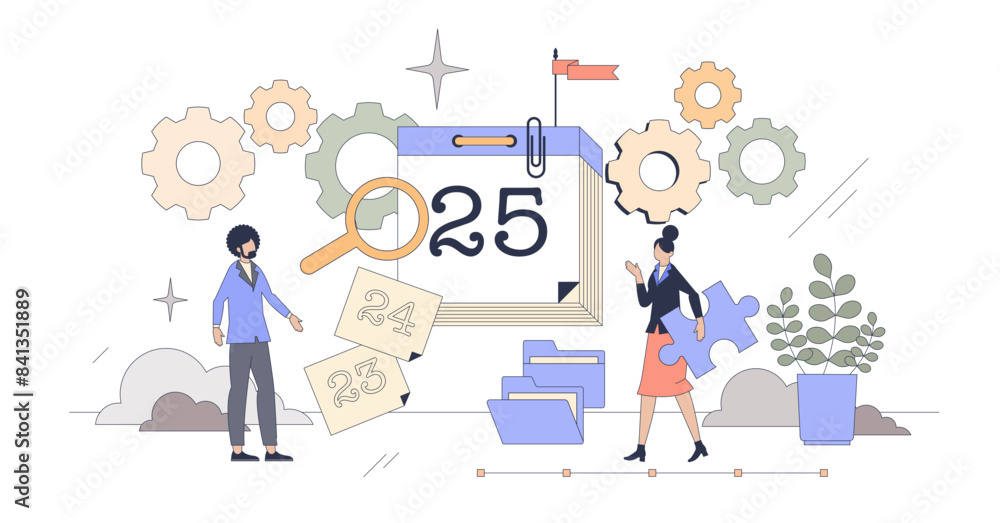 Workforce planning with labor management tiny person neubrutalism concept, transparent background. Work strategy with employee organization for productive workflow illustration. Workforce planning with labor management tiny person neubrutalism concept, transparent background. Work strategy with employee organization for productive workflow illustration.