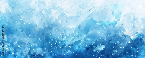 Abstract light blue watercolor texture for design and background