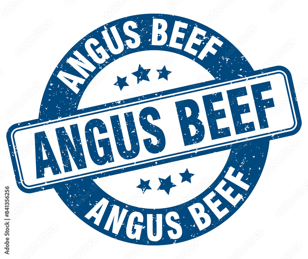 Fototapeta premium angus beef stamp. angus beef label. round grunge sign