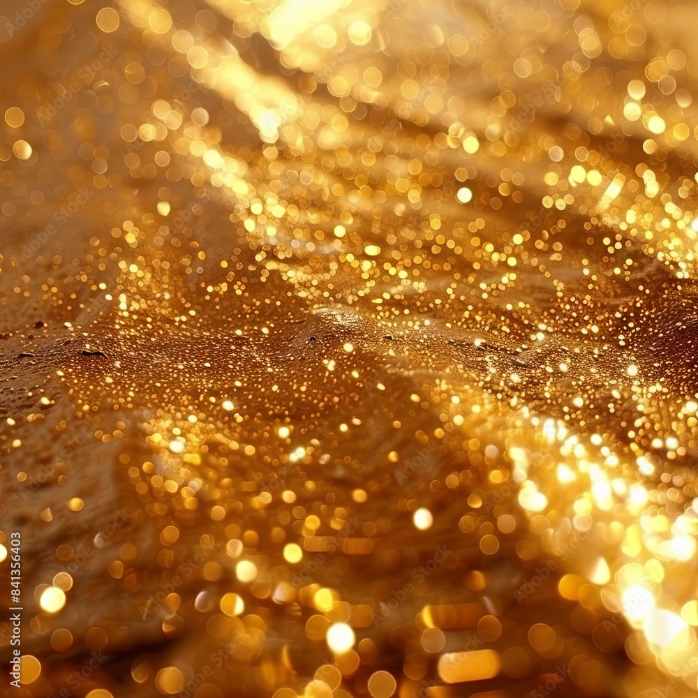 Golden Elegance: Luxurious Shimmering Texture Golden Elegance: Luxurious Shimmering Texture