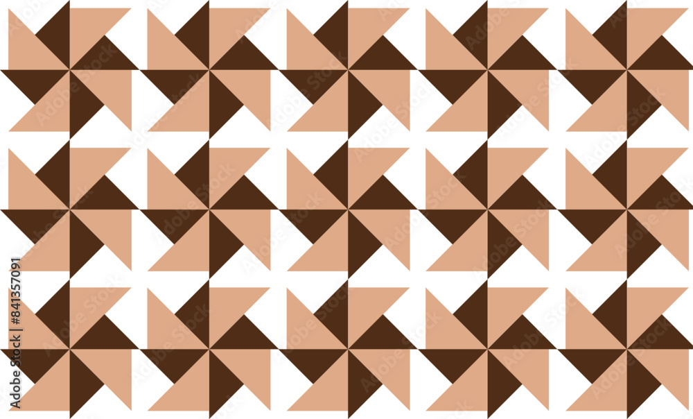 Two tone Brown seamless pattern with triangles, abstract triangle geometric background patch work seamless repeat style, replete image design for fabric printing Two tone Brown seamless pattern with triangles, abstract triangle geometric background patch work seamless repeat style, replete image design for fabric printing