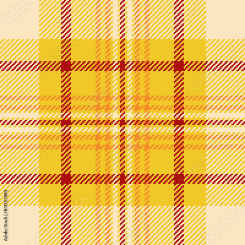 Texture plaid check of textile tartan pattern with a vector background seamless fabric.