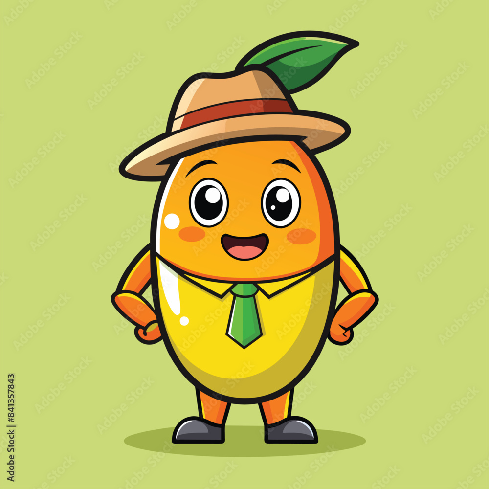 Funny mango vector clipart Funny mango vector clipart