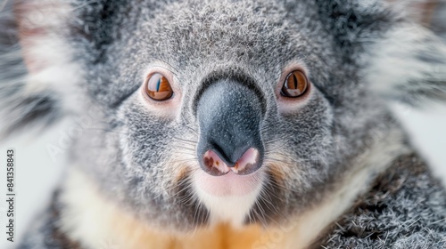 A cute little baby Koala , White background © anatolii