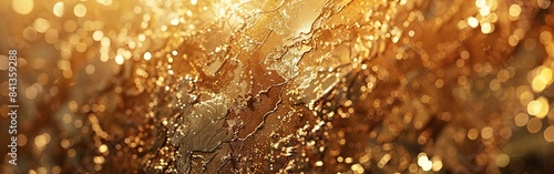 Golden Elegance: Luxurious Shimmering Texture