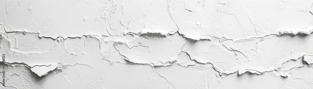 Obraz premium Plastered wall background in solid white