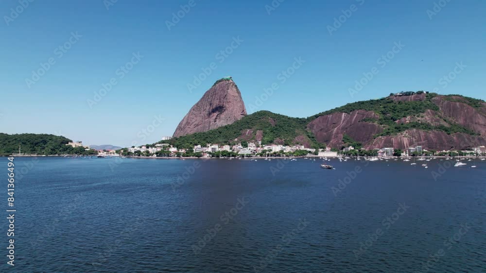 Sugarloaf Mountain, peak rock formation, mouth of Guanabara Bay, peninsula Sugarloaf Mountain, peak rock formation, mouth of Guanabara Bay, peninsula