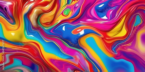 Wallpaper Mural Abstract colorful liquid background Torontodigital.ca