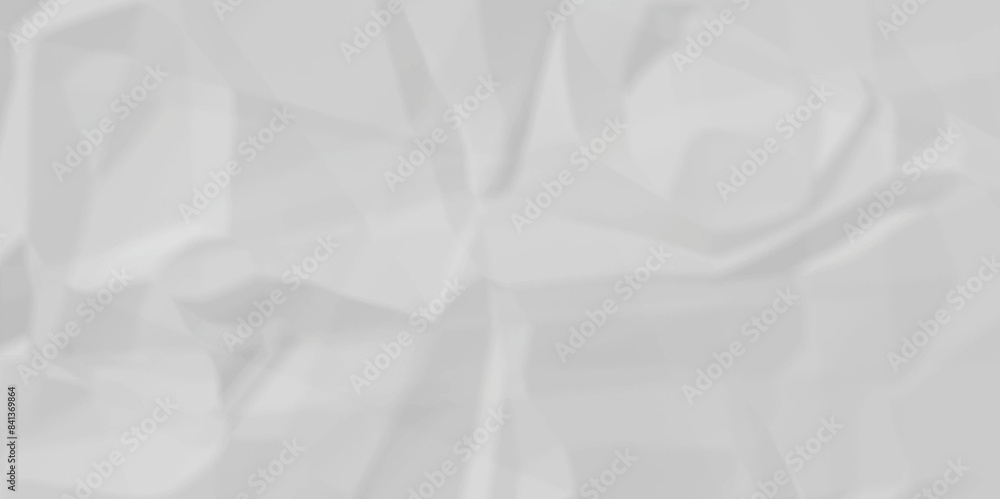 Fototapeta premium White wrinkly backdrop paper background. panorama grunge wrinkly paper texture background, crumpled pattern texture. paper crumpled texture. white fabric crushed textured crumpled.