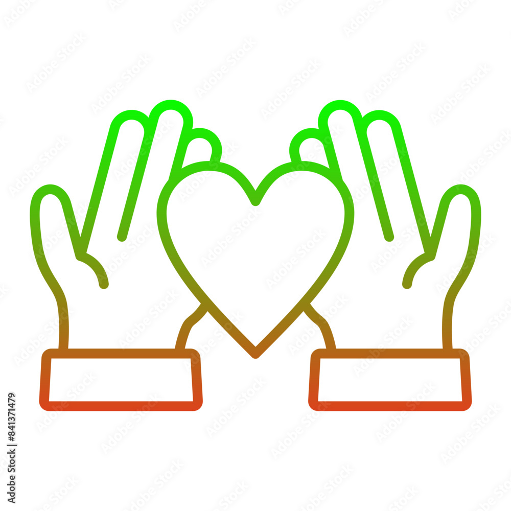 Obraz premium Give Love Icon