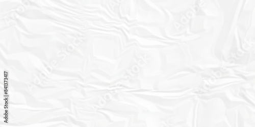 	
White wrinkly backdrop paper background. panorama grunge wrinkly paper texture background, crumpled pattern texture. paper crumpled texture. white fabric crushed textured crumpled.