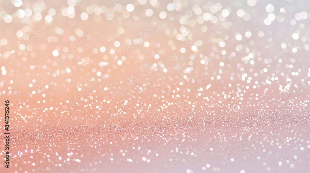 Gentle gradient from peach to soft white with iridescent glitter sparkles wallpaper. Gentle gradient from peach to soft white with iridescent glitter sparkles wallpaper.