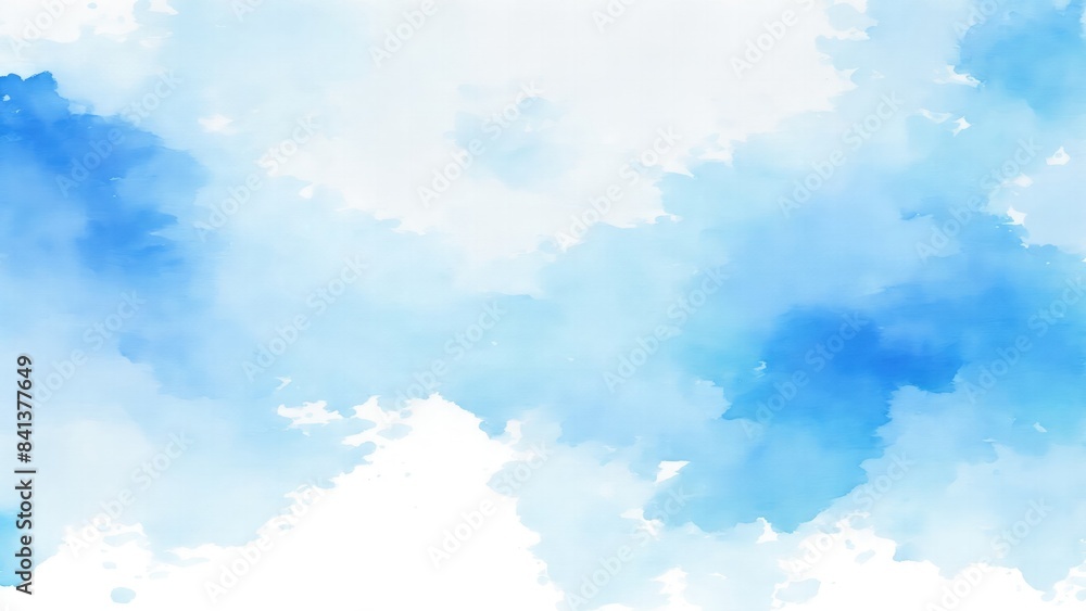 Blue watercolor background Blue watercolor background
