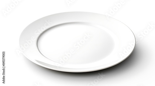 Empty plate isolated on white background 