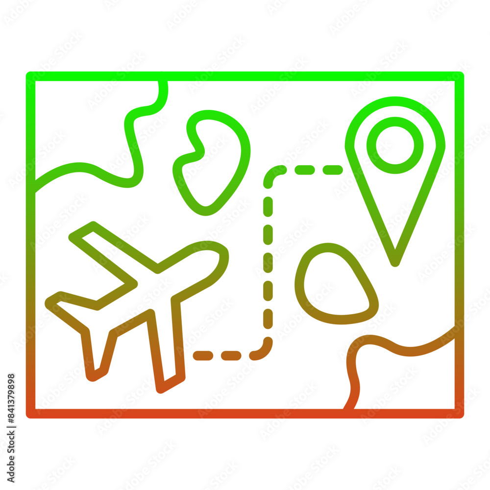 Obraz premium Route Icon