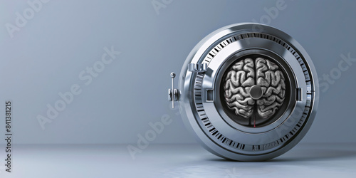 Secure Safe with Combination Lock and brain Inside photo