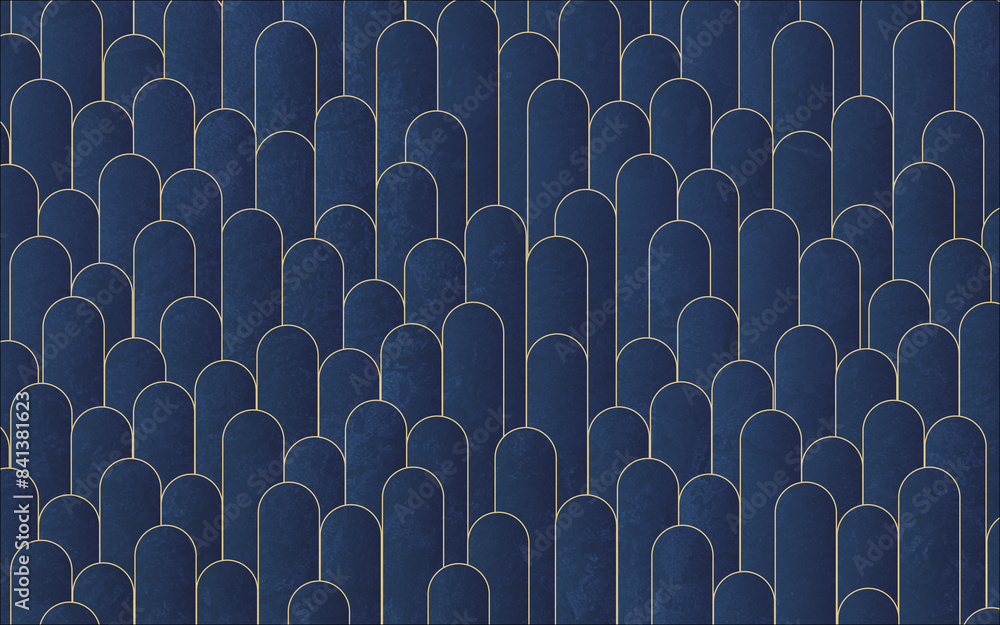 Obraz premium Geometric pattern for wall decoration. Seamless background. Photo wallpapers for the interior.