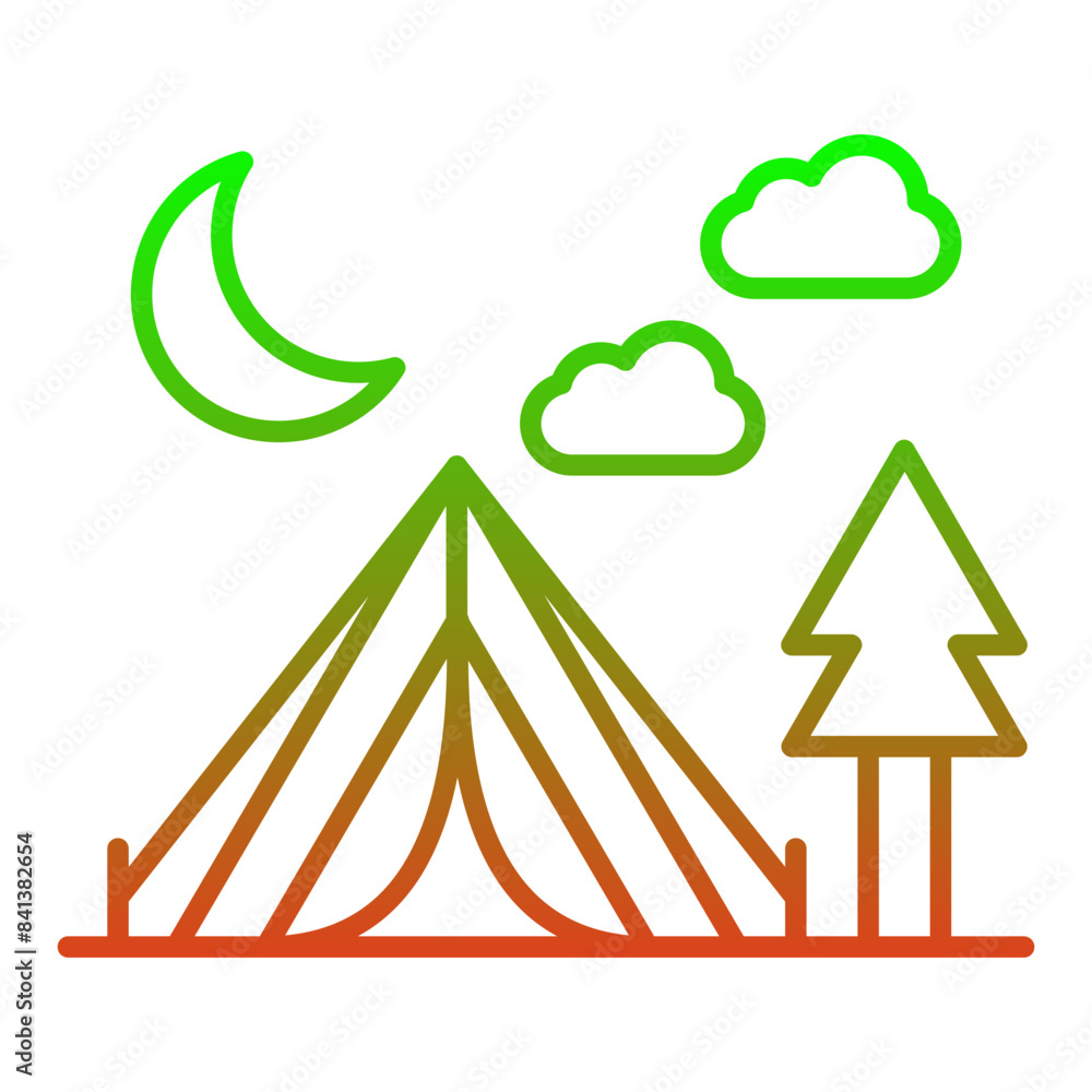 Obraz premium Camping Icon