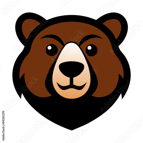 Bear Face Vector Logo Illustration