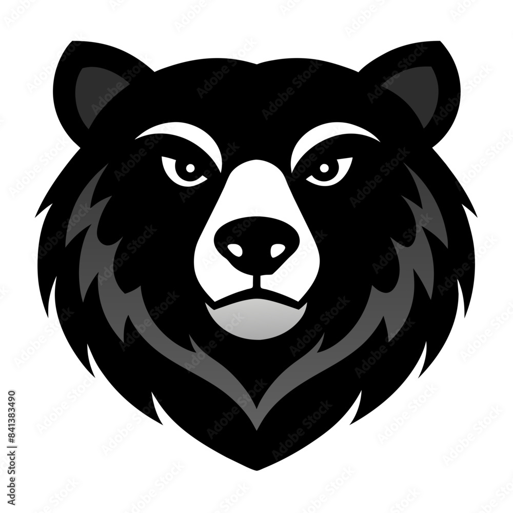 Bear Face Vector Logo Illustration Bear Face Vector Logo Illustration