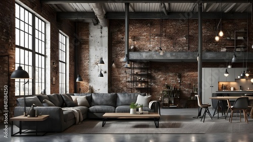 -living-room-interior-in-loft-industrial-style-3d-render