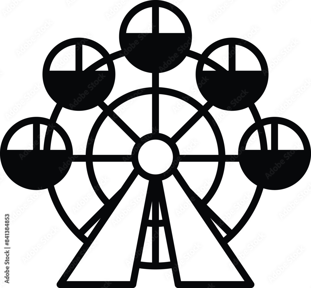 black and white drawing of a merry go round black and white drawing of a merry go round