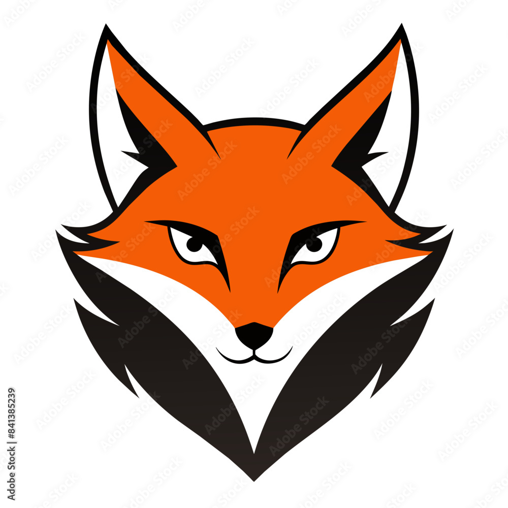 Fox Face Logo Vector Illustration Fox Face Logo Vector Illustration