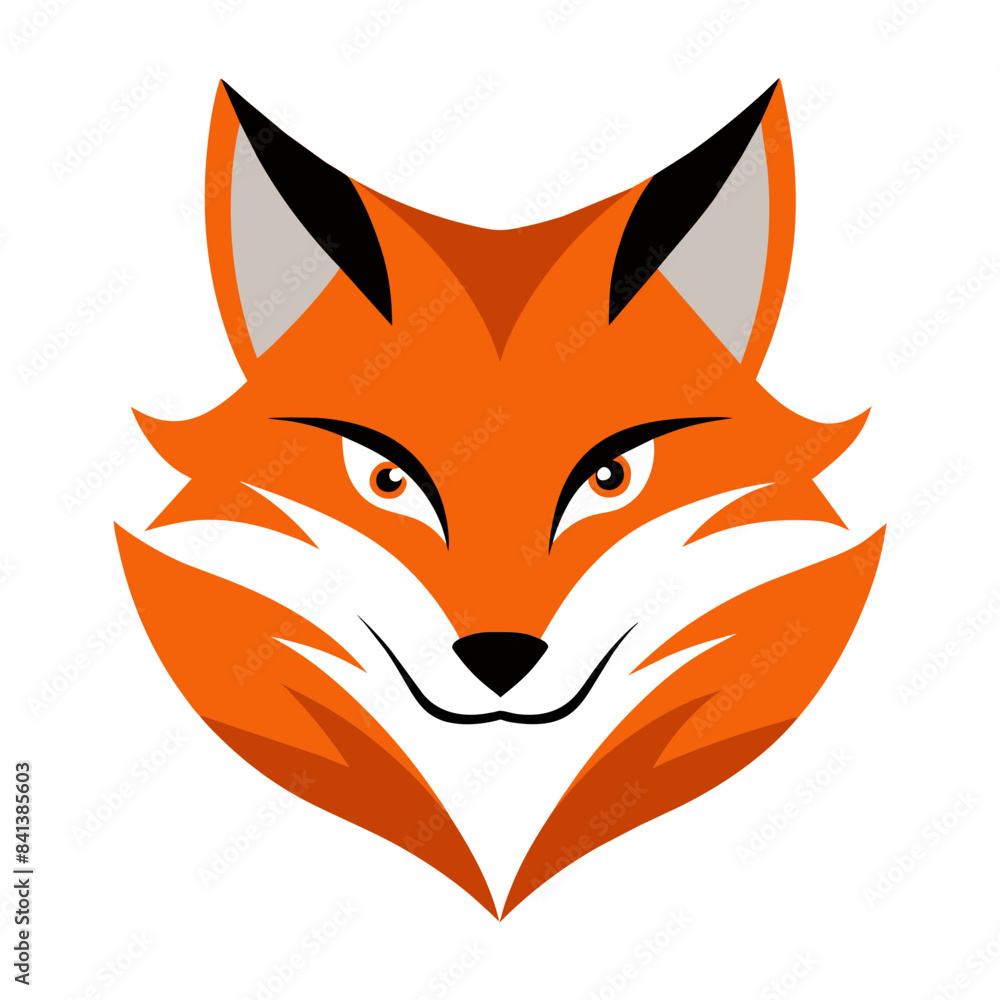 Fox Logo Vector Illustration on White Background Fox Logo Vector Illustration on White Background