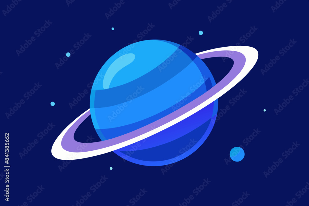 blue saturn vector illustration blue saturn vector illustration