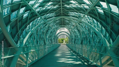 Saloma Link Bridge in Daylight, Urban Landmark of Kuala Lumpur