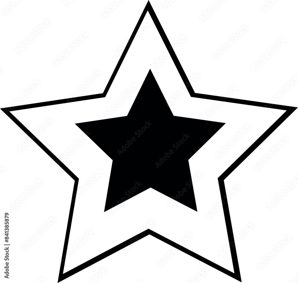 Flat isolated star shape. Star icon illustration vector.
Flat isolated star shape. Star icon illustration vector.